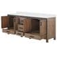 Lexora Home Ziva 84" Double Bathroom Vanity in Rustic Barnwood with 2 cm White Quartz Top and Rectangular Sinks, , large