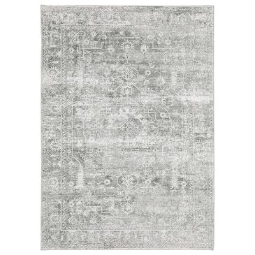 Oriental Weavers Malibu 7"6" x 10" Grey and Ivory Area Rug, , large