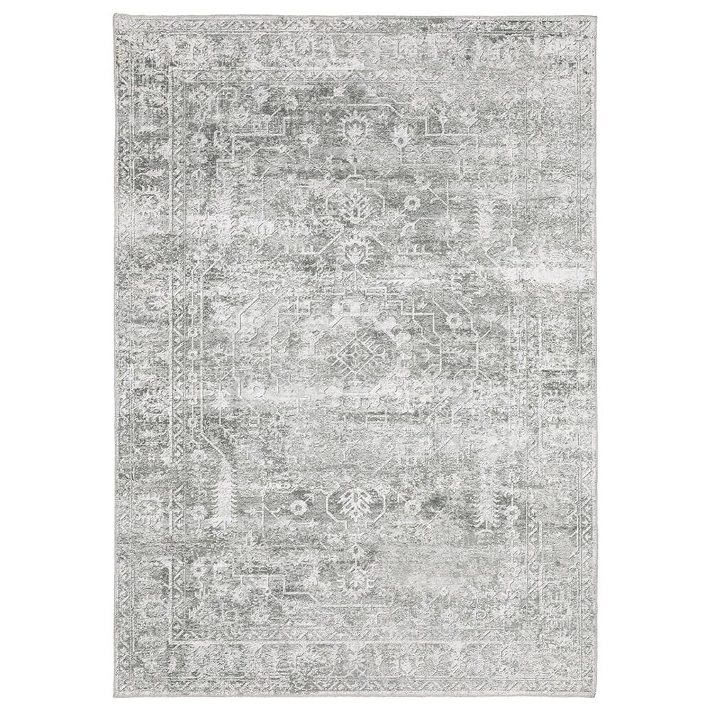 Oriental Weavers Malibu 7"6" x 10" Grey and Ivory Area Rug, , large