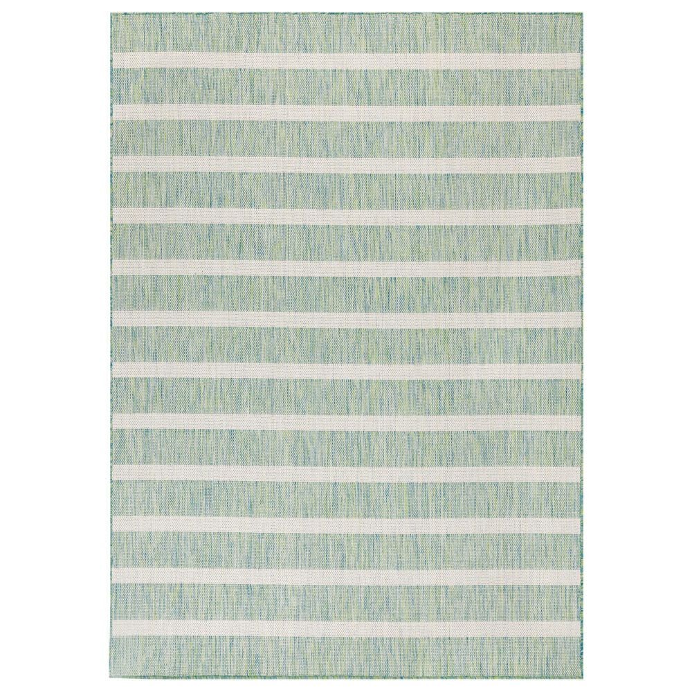 Nourison Positano POS03 Blue, Green and Ivory 8&#39; x 10&#39; Indoor/Outdoor Area Rug, , large
