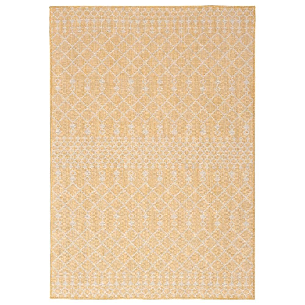Nourison Positano Southwestern Yellow 5" x 7" Indoor/Outdoor Area Rug, , large