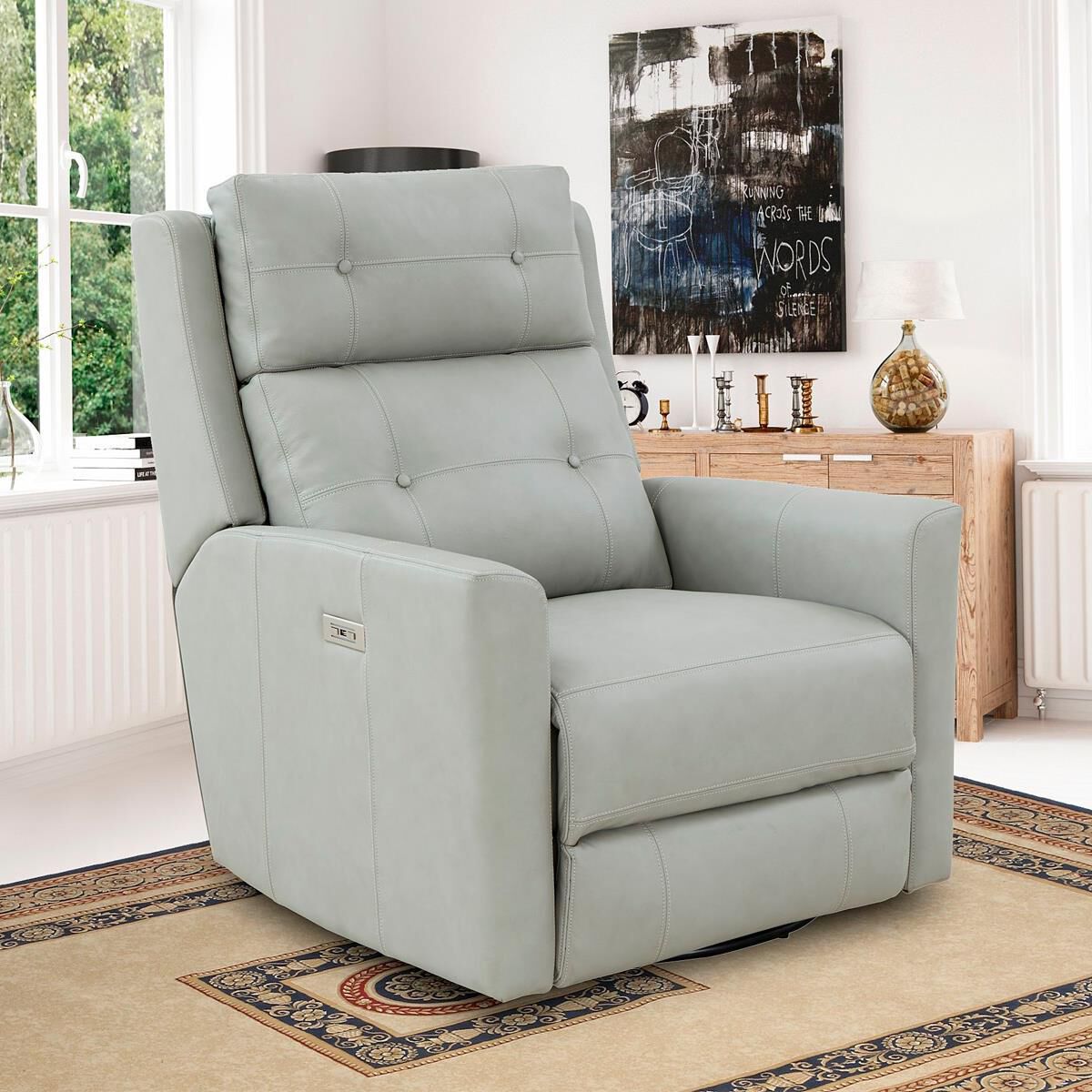Barcalounger Marconi Power Swivel Glider Recliner with Power