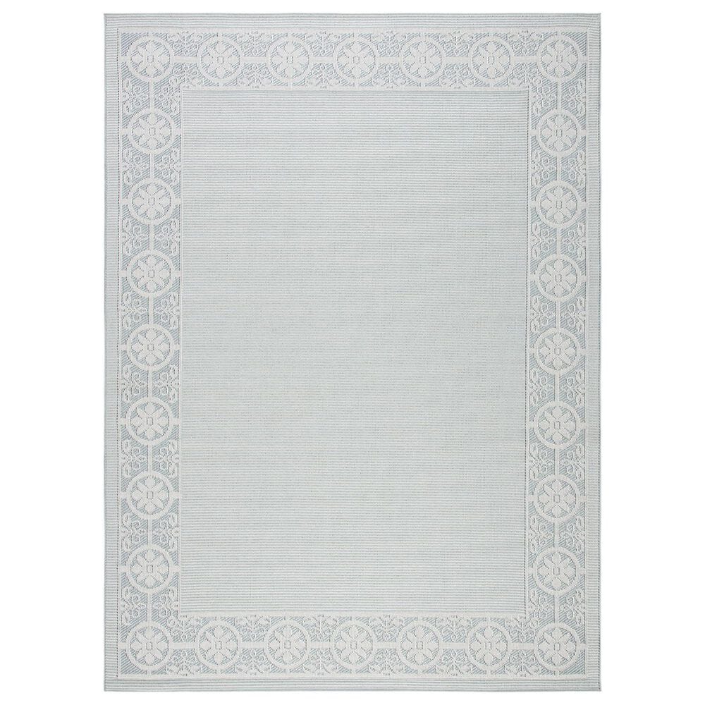 Safavieh Bermuda 9" x 12" Light Blue and Ivory Indoor/Outdoor Area Performance Rug, , large