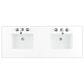 James Martin Vanities Myrrin 60" Double Vanity in Bright White with 3 cm White Zeus Quartz Top, , large