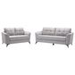 HOMLUX Sofa and Loveseat Set with Tufted Cushion in Light Gray, , large