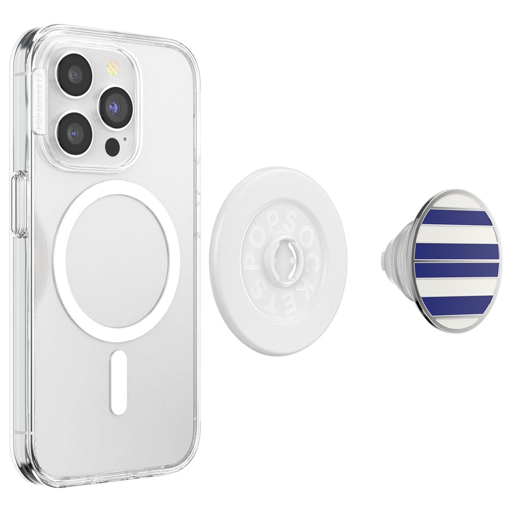PopSockets Riviera PopGrip for MagSafe in Enamel Nautical Stripe, , large