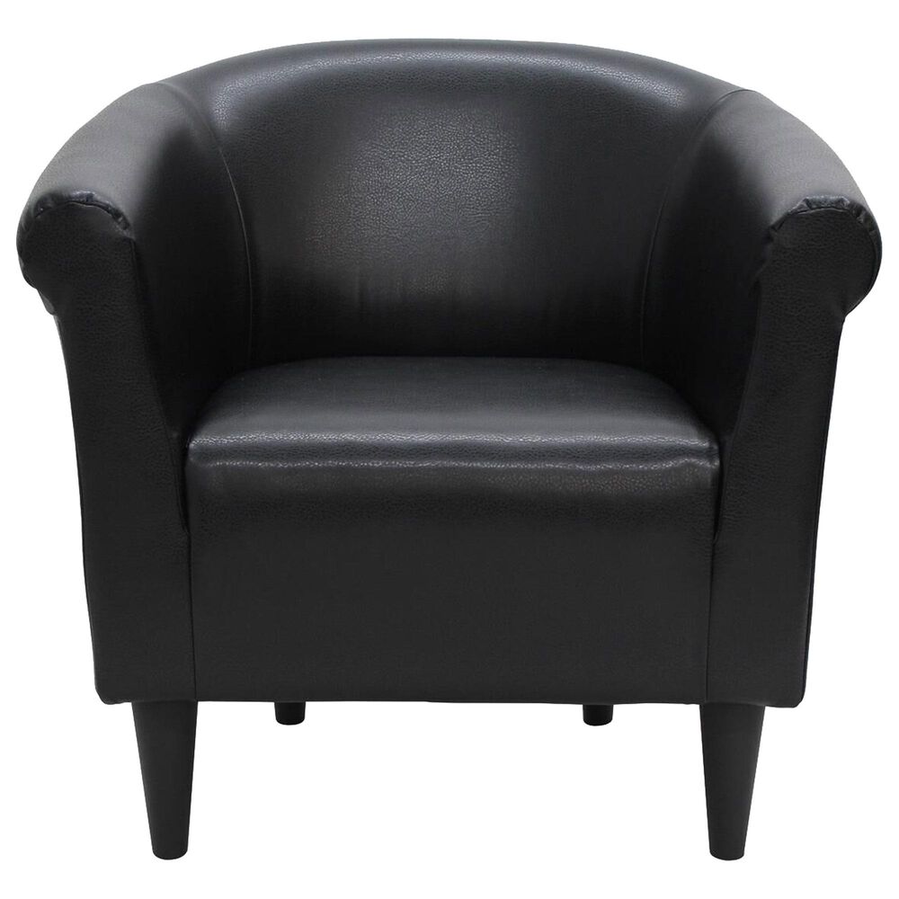 Overman International Corp Accent Chair in Ford Black, , large