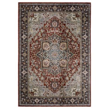 Oriental Weavers Eliana ELI11 Red and Blue 3"3" x 5" Area Rug, , large