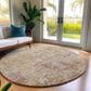 Dalyn Rug Company Bresca 8" Round Copper Indoor/Outdoor Area Rug, , large