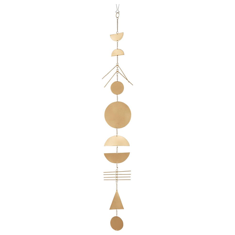 Maple and Jade Eclectic Windchime in Gold (Set of 2), , large