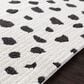 Surya Moroccan Shag Black and White 5"3" x 7"3" Area Rug, , large