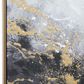 CosmoLiving by Cosmopolitan 40" x 30" Abstract Corner Wall Art in Black, Metallic Gold, White and Smoky Gray, , large