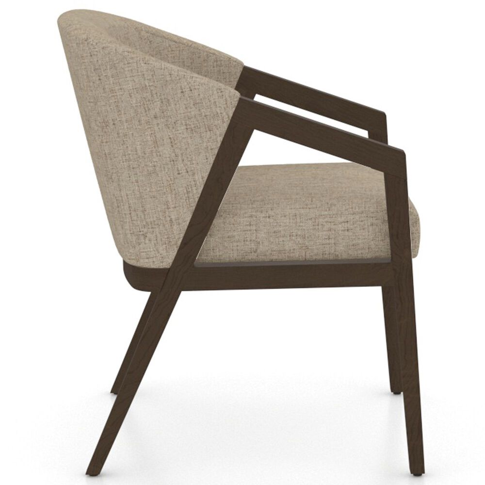 Canadel Modern 5-Piece Round Dining Set in Hazelnut Washed, , large