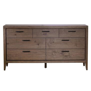 Urban Home Boracay Seven Drawer Walnut Dresser in Wild Oats Brown, , large