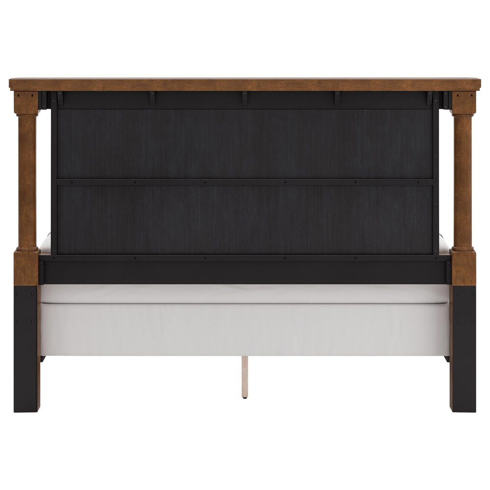 Ashley Rowlenstown King Poster Bed in Brown, , large