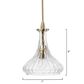 Jamie Young Direct Ship Isabella 1-Light Pendant in Clear, , large