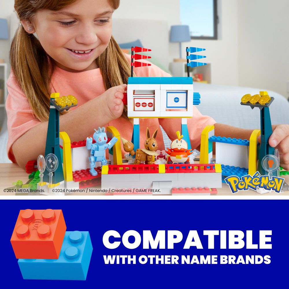 Mattel Pokemon Traning Stadium Building Set in Multicolor, , large