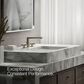 Kohler Composed Widespread Bathroom Sink Faucet with Cross handles in Vibrant Brushed Nickel, , large
