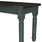 Linon Home Decor Willow Dining Bench in Burnished Smoke and Distressed Teal, , large