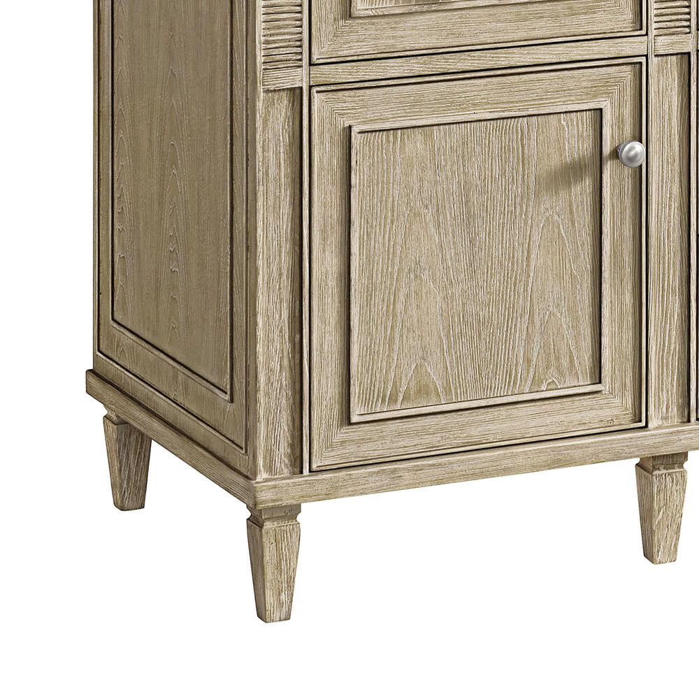 James Martin Vanities Lorelai 60&quot; Double Vanity in Whitewashed Oak with 3 cm Lime Delight Quartz Top, , large