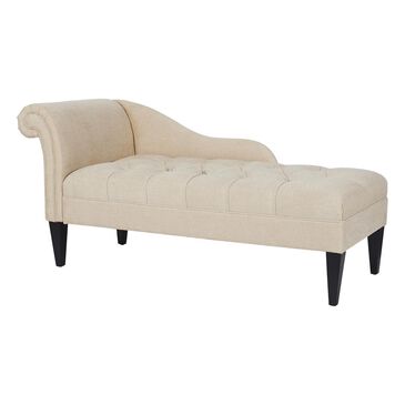 Jennifer Taylor Home Harrison Tufted Roll Arm Chaise Lounge Beige, , large