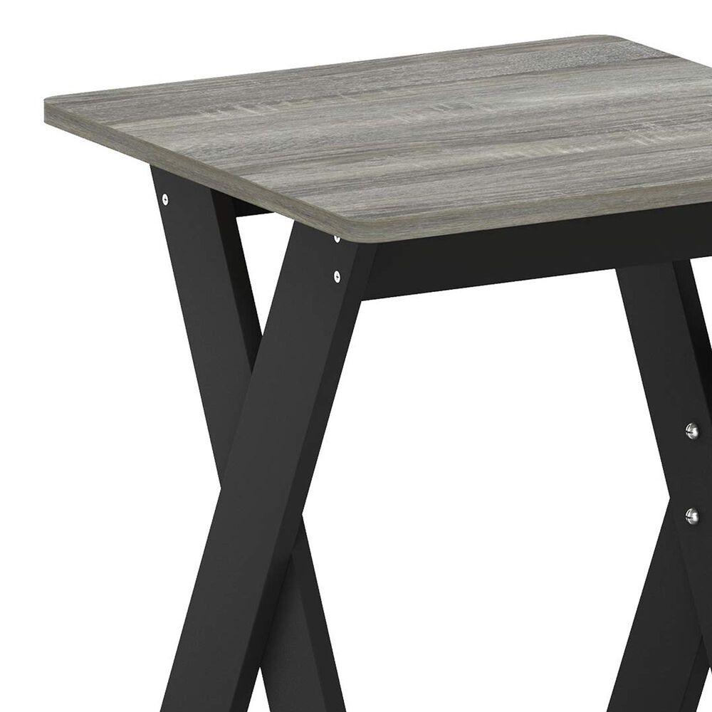 HOMLUX End Table in French Oak and Black, , large