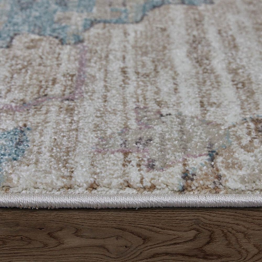 Feizy Dartmouth 39QKF 2&#39;6&quot; x 7&#39;3&quot; Beige and Multicolor Runner, , large