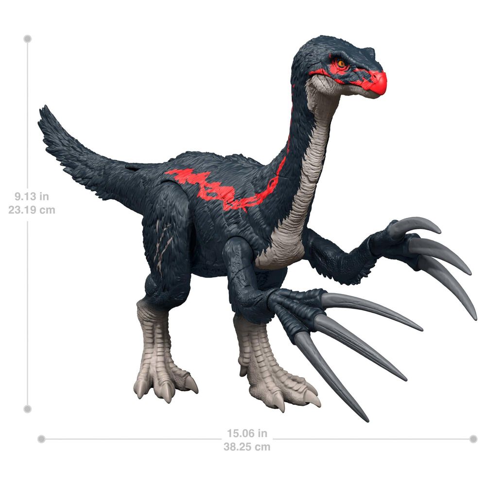 Jurassic World Chaos Theory Slash N Roar Therizinosaurus Dinosaur Figure, , large