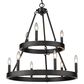 Golden Lighting Alastair 9-Light Chandelier in Matte Black, , large