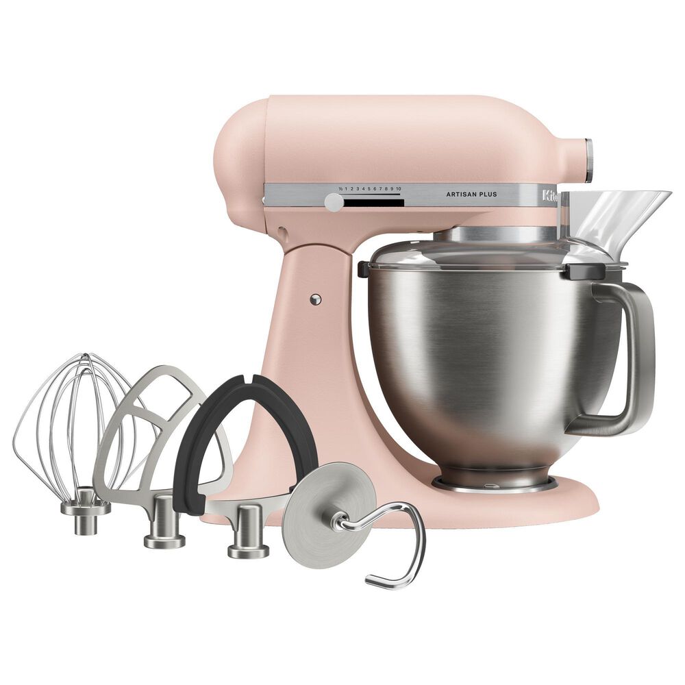 KitchenAid Artisan Plus 5-Quart Stand Mixer in Feather Pink, , large