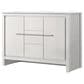 Lexora Home Lafarre 48" Double Bathroom Vanity in White with 2 cm White Quartz Top and Rectangular Sinks, , large