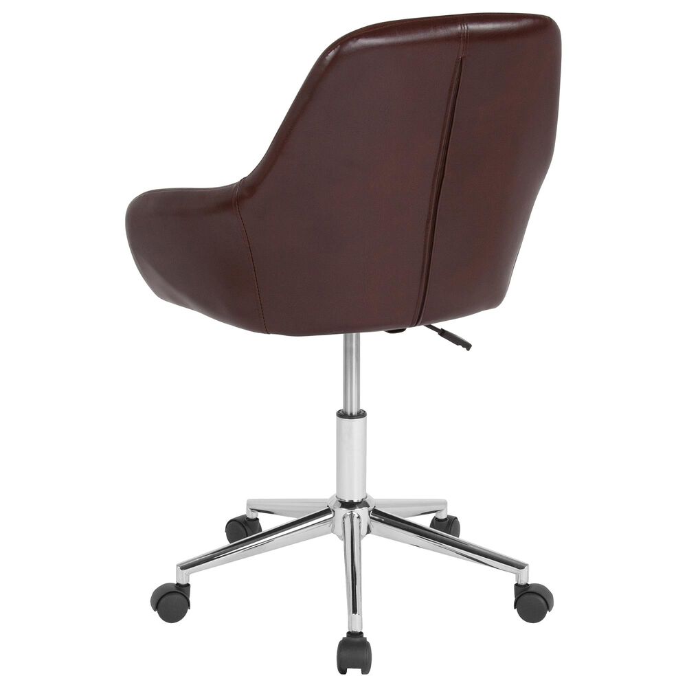 Flash Furniture Cortana Office Chair in Brown, , large