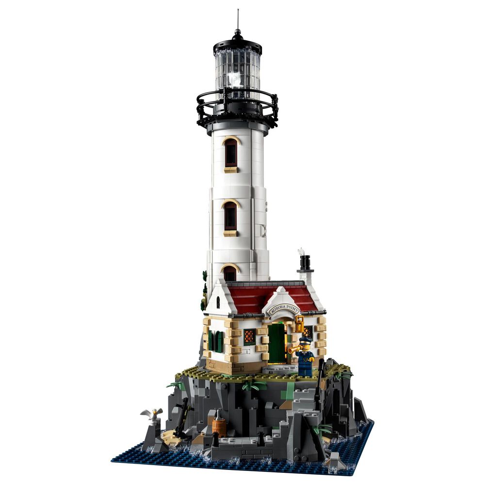 LEGO Ideas Motorized Lighthouse Building Set, , large