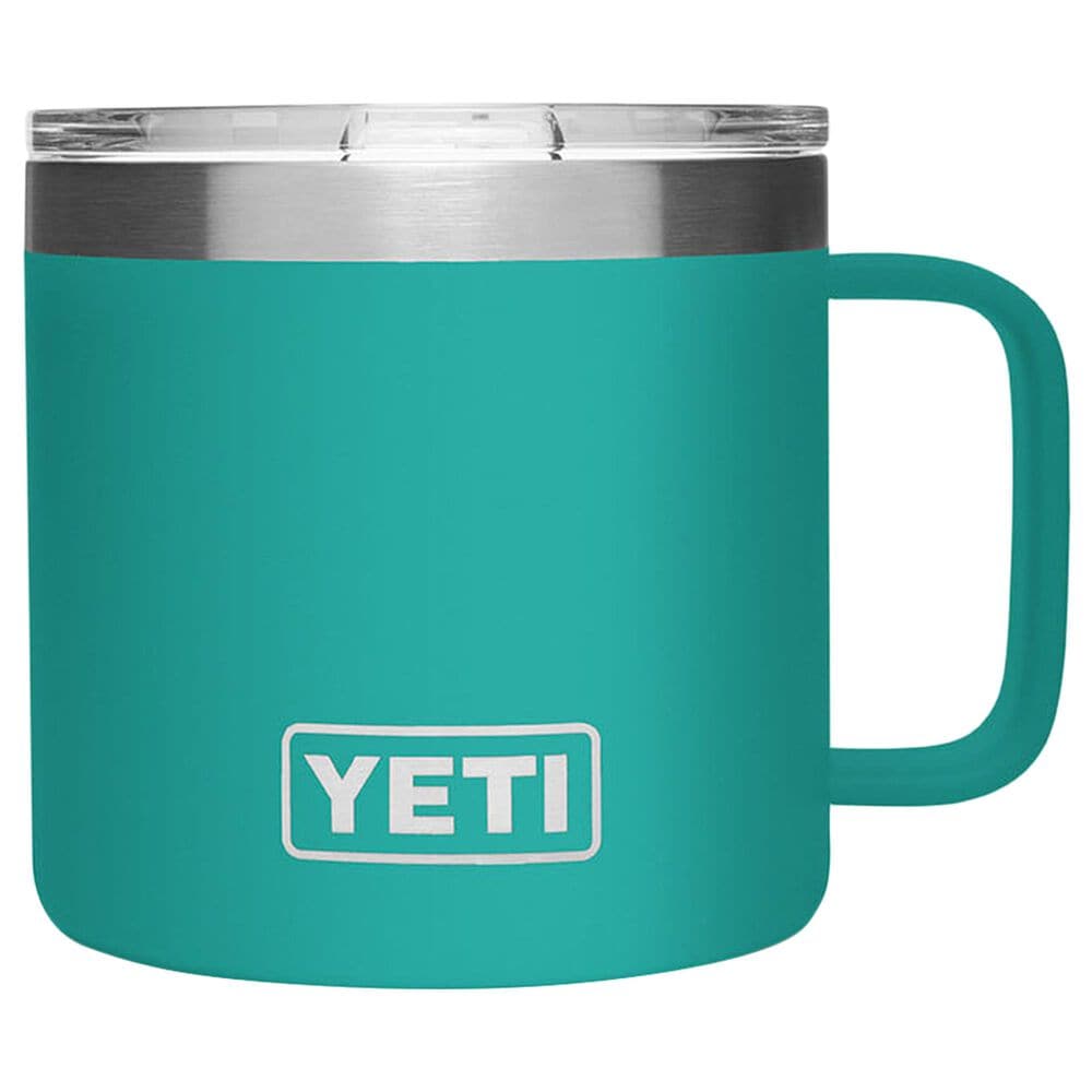 YETI Rambler 14 Oz Mug with MagSlider Lid in Aquifer Blue, , large