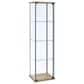 Coaster Bellatrix Curio Cabinet in Mango, Clear and Sandy Black, , large