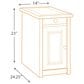 Ashley Bolanburg Chairside Table with USB in Weathered Oak and Antique White, , large