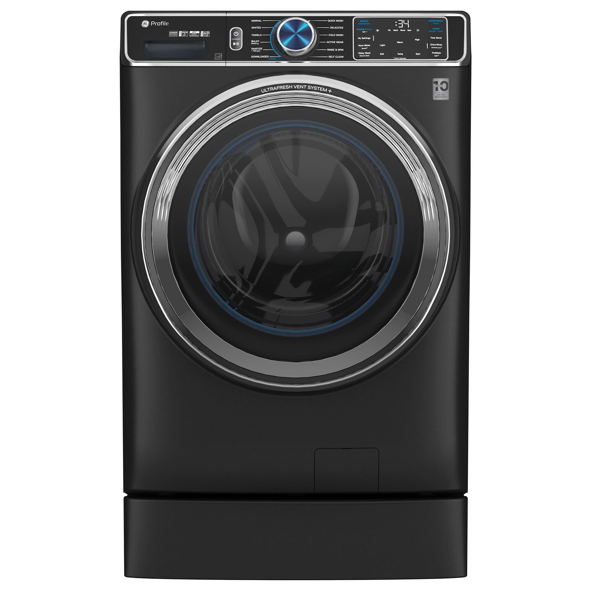 Lg front store load steam washer