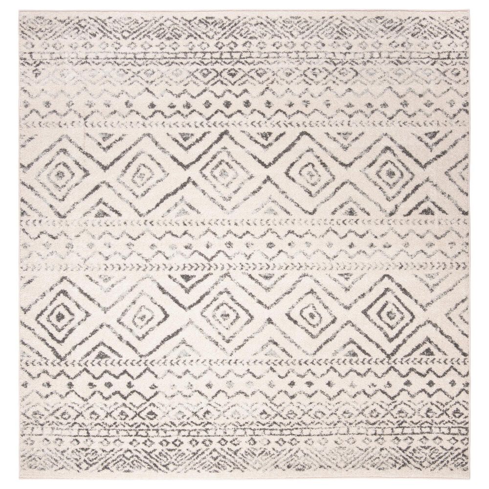 Safavieh Tulum TUL267A 3" Square Ivory and Grey Area Rug, , large