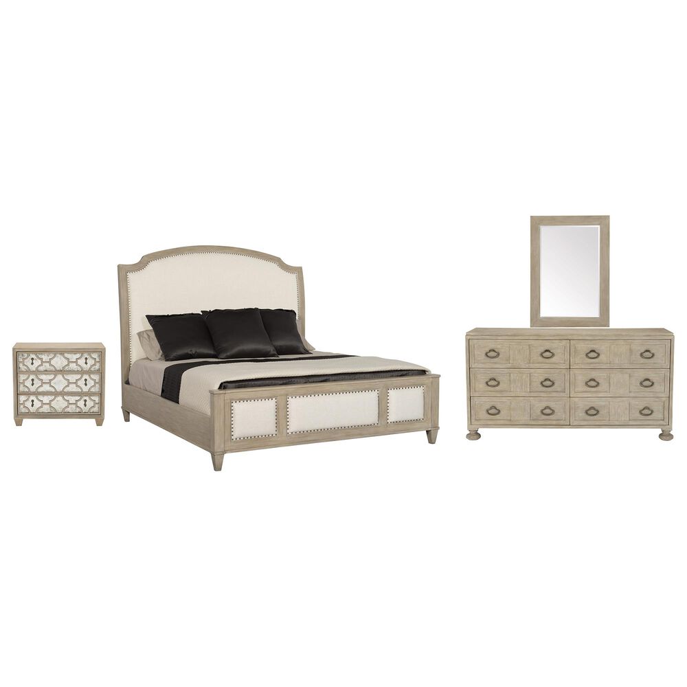 Bernhardt Santa Barbara 4 Piece Queen Bedroom Set in Sandstone, , large