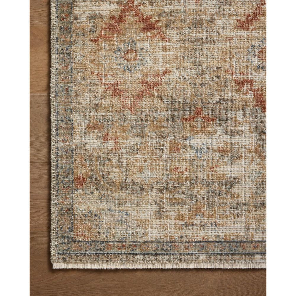 Loloi Heritage 6&#39; x 9&#39; Grey and Sunset Area Rug, , large
