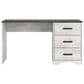 Ashley Shawburn 3-Drawer Home Office Desk in White and Dark Charcoal Gray, , large