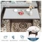 Hearth and Haven 7-Piece Outdoor Dining Set with Grey Cushion in Brown, , large