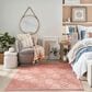 Nourison Versatile 6" x 9" Coral and Orange Indoor/Outdoor Area Rug, , large