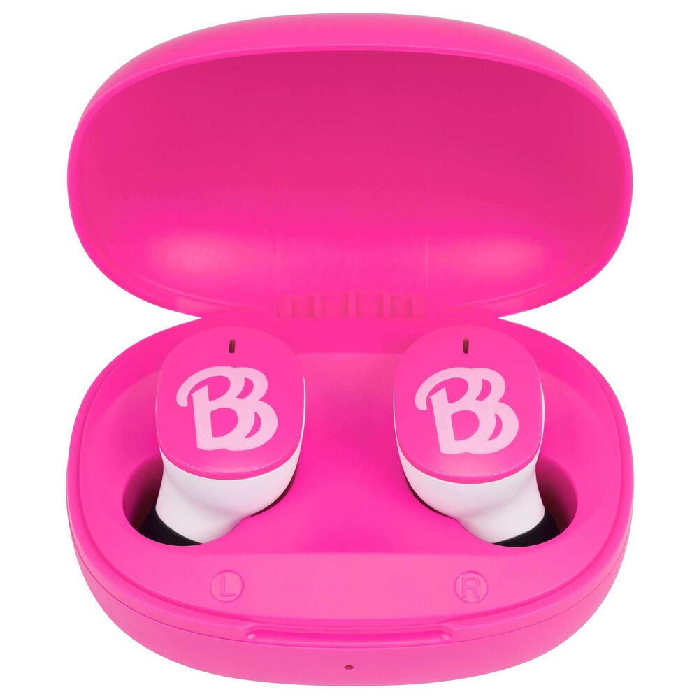 KIDdesigns Barbie Bluetooth True Wireless Earbuds with Charging Case in Pink, , large