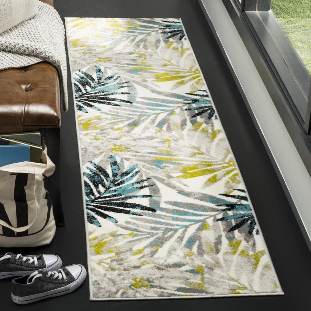 Safavieh Skyler SKY189G 2&#39; x 8&#39; Gray and Green Runner, , large