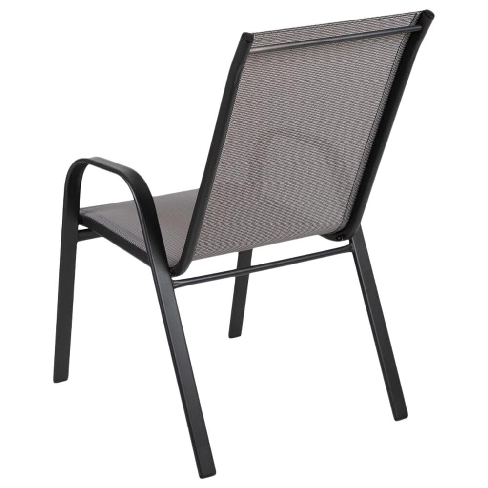 Flash Furniture Brazos 7-Piece Patio Dining Set in Black, , large