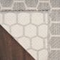 Nourison Twist Reversible 2"2" x 8" Grey Indoor/Outdoor Runner, , large