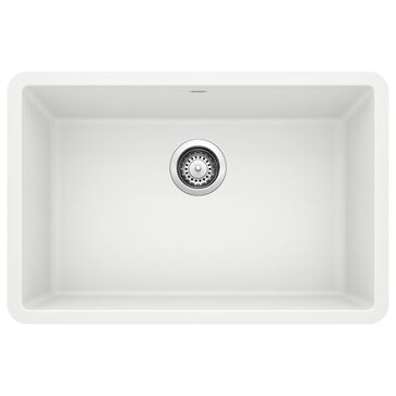 Blanco Precis 27" Single Bowl Kitchen Sinks in White, , large