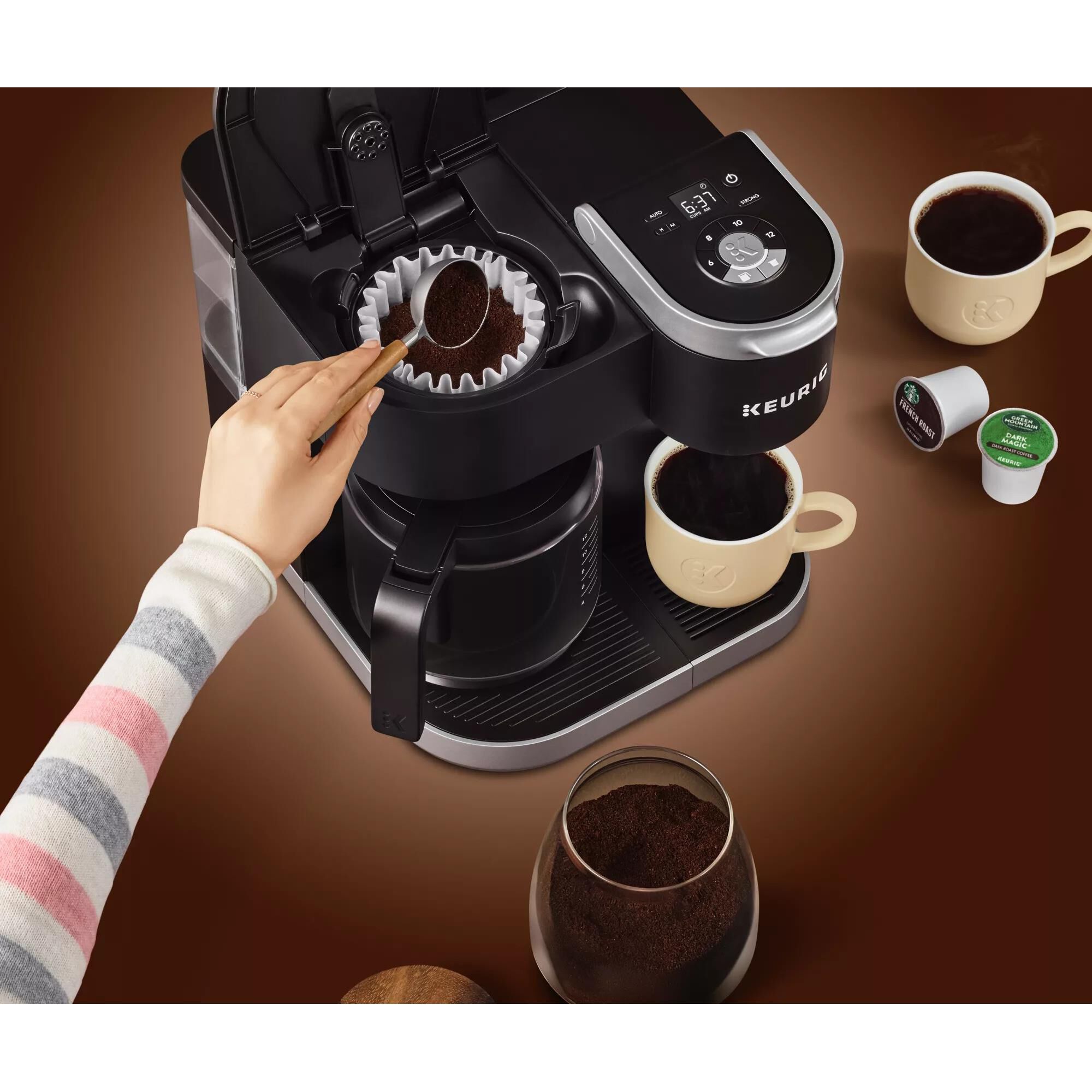 Keurig K Duo Single Serve and Carafe Coffee Maker in Black NFM