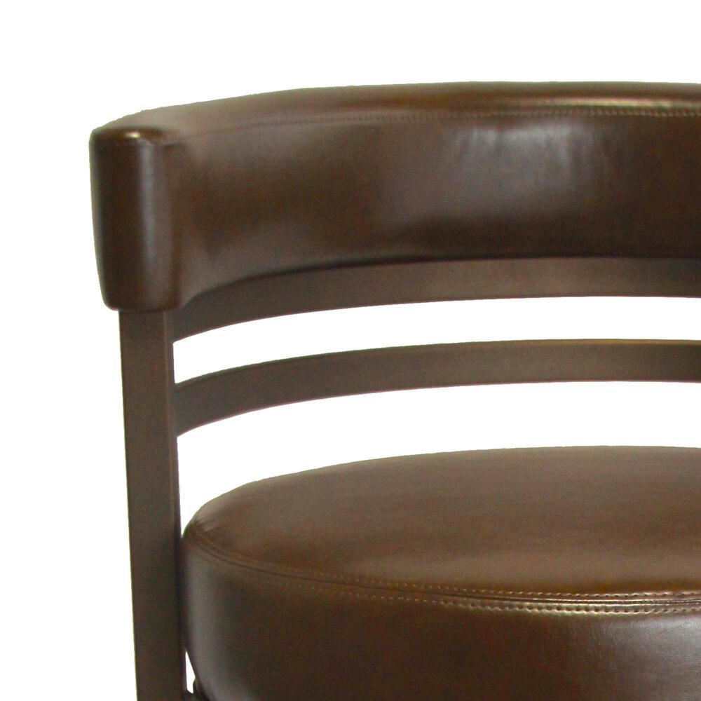 Delaware Dining Ambridge 30&quot; Swivel Barstool in Sun Bronze/Dark Brown, , large